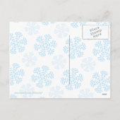 Niedlich Holiday Snowman Feiertagspostkarte (Rückseite)