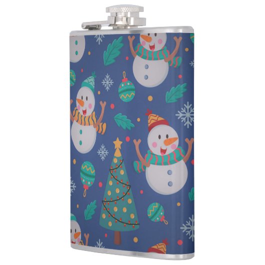 Niedlich Holiday Snowman Flachmann (Links)