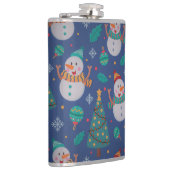 Niedlich Holiday Snowman Flachmann (Rechts)