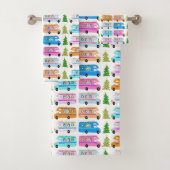 Niedlich Holiday Xmas RV Campingplatz Weihnachten Badhandtuch Set (Insitu)