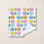 Niedlich Holiday Xmas RV Campingwagen Weihnachten Badhandtuch Set (Waschlappen)