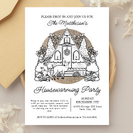 Niedlich Holiday Zuhause Drop in Housewarming Part Einladung