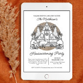 Niedlich Holiday Zuhause Drop in Housewarming Part Einladung