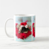 Niedlich Holland Lop mit Hat Weihnachts-Tasse Kaffeetasse (Links)