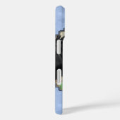 Niedlich Holstein Calf & Cow Sky Blue Case-Mate iPhone Hülle (Rückseite / Rechts)