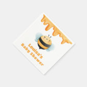 Niedlich Honey Bee Baby Dusche Serviette (Ecke)