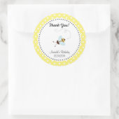 Niedlich Honey Bee Birthday Sticker (Tasche)