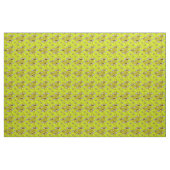 Niedlich Honey Bee Cartoon Beehive Muster Stoff (Yard (91,4 cm))
