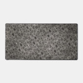 Niedlich Honey Bee Floral Boho Trendy Neutral Gray Schreibtischunterlage (Vorderseite)