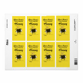 Niedlich Honey Bee Individuelle Name Honey Labels (Vorne)