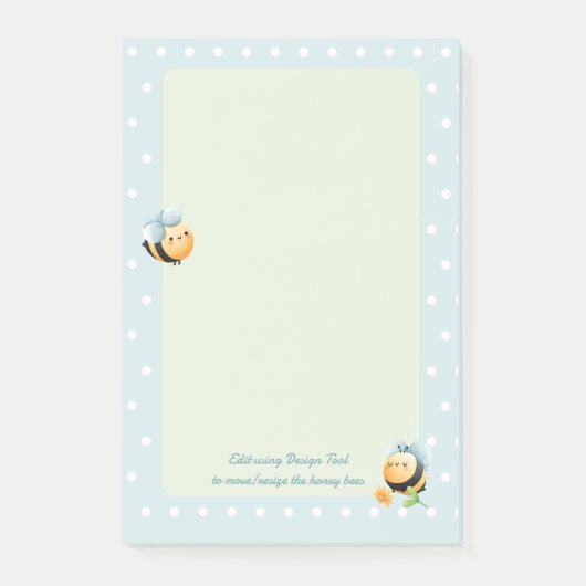 Niedlich Honey Bee Kids Post-it Klebezettel (Vorderseite)
