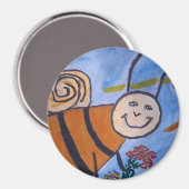 Niedlich Honey Bee Magnet (Vorderseite/Rückseite)
