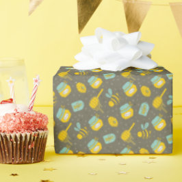 Niedlich Honey Bee Pattern Gift Geschenkpapier