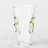 Niedlich Honey Bee Spring Cosmos Blume Glas (Links)