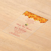 Niedlich Honey Bee Themed Baby Dusche Acryleinladungen (Ablage )