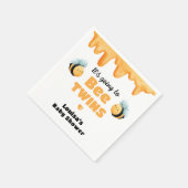 Niedlich Honey Bee Twin Baby Dusche Serviette (Ecke)