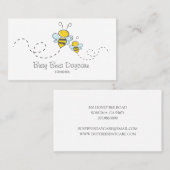 Niedlich Honey Bees Daycare Visitenkarte (Vorne/Hinten)