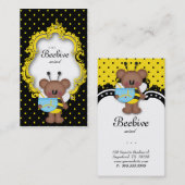 Niedlich Honey Pot Bee Hive Polka Dot Visitenkarte (Vorne/Hinten)