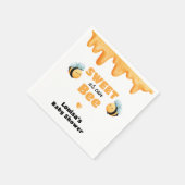 Niedlich Honigsüß als Can Bee Baby Dusche Serviette (Ecke)