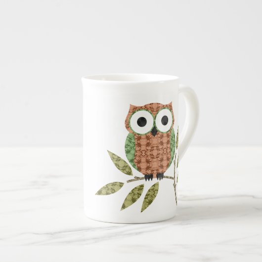 Niedlich Hoot Owl Espresso Tasse (Vorderseite Rechts)
