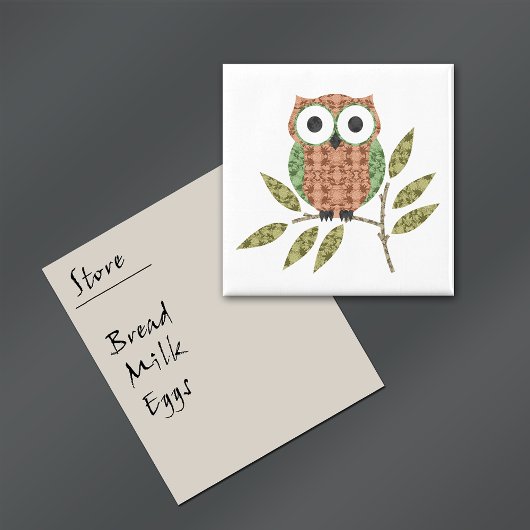 Niedlich Hoot Owl Kitchenmagnet Magnet