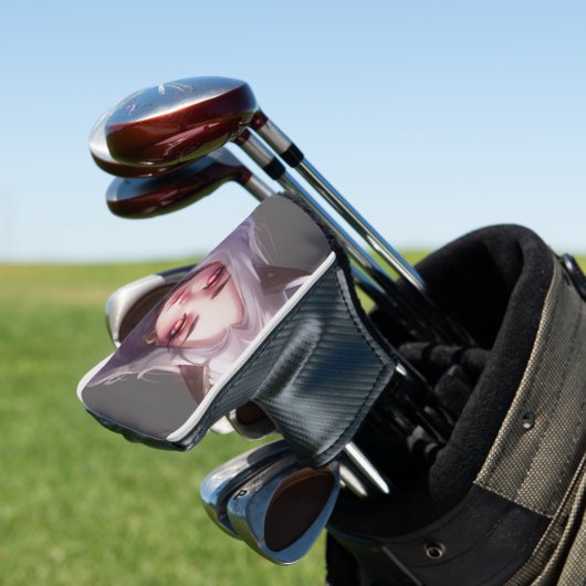 Niedlich Horned Warrior Anime Girl Golf Headcover (In Situ)