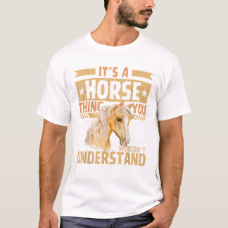 Niedlich Horse Girl T Shirt