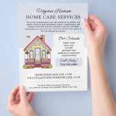 Niedlich House Caregiver Caretaker Services Flyer (Hand)