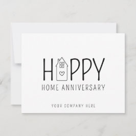 Niedlich House Happy Zuhause Anniversary Real Anwe Karte