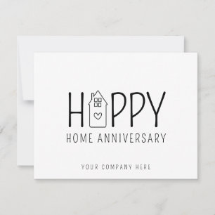 Niedlich House Happy Zuhause Anniversary Real Anwe Karte