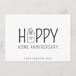 Niedlich House Happy Zuhause Anniversary Real Anwe Karte