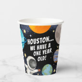 Niedlich Houston haben wir einen einjährigen 1. Ge Pappbecher (Vorderseite)