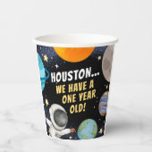 Niedlich Houston haben wir einen einjährigen 1. Ge Pappbecher (Vorderseite)