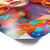 Niedlich Hübsch für Mädchen Fotodruck (Ecke)