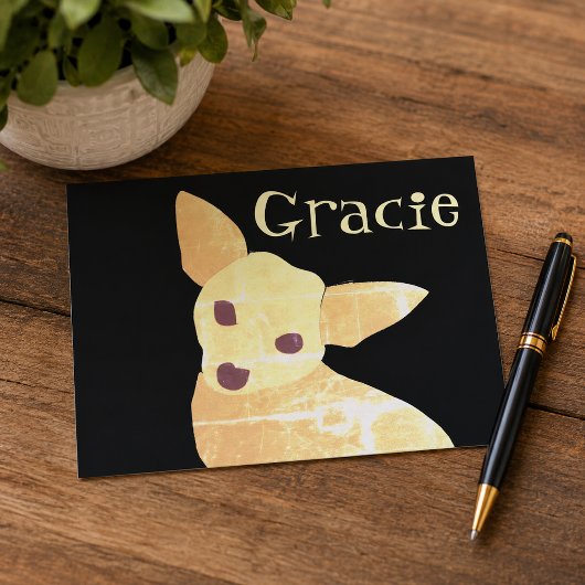 Niedlich Hund Chihuahua Fun Whimsical Postkarte