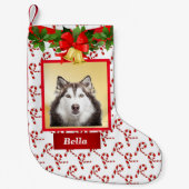 Niedlich Hund Foto Weihnachten Strumpf Individuell Kleiner Weihnachtsstrumpf (Vorderseite)