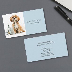 Niedlich Hund Groomer Salon Wellness-Center Visitenkarte