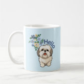 Niedlich Hund Hallo Tasse (Links)