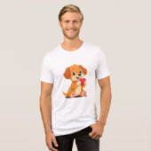 Niedlich Hund Lover T - Shirt - Cartoon Dog T-Shir (Vorderseite voll)