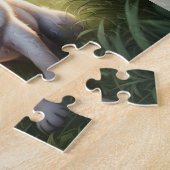 Niedlich Hund Mops Welpe Individuelle Name Puzzle (Seite)