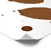 Niedlich Hunde Aquarell Print Poster (Ecke)