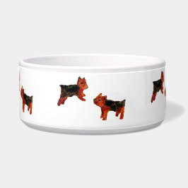 Niedlich Hunde Art Terrier Hunde Napf