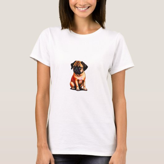 Niedlich Hunde-Design-Hemd T-Shirt (Vorderseite)