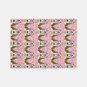 Niedlich Hunde Fleece Blanket (Vorderseite (Horizontal))