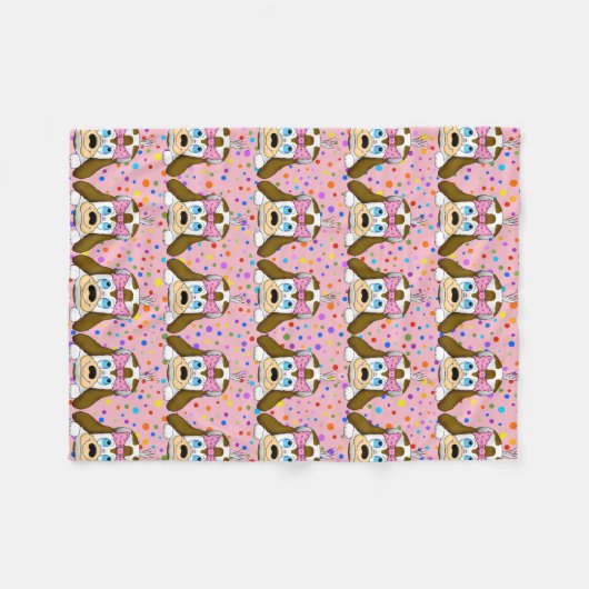 Niedlich Hunde Fleece Blanket (Vorderseite (Horizontal))