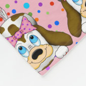Niedlich Hunde Fleece Blanket (Ecke)