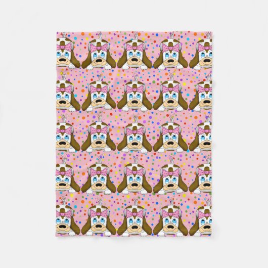 Niedlich Hunde Fleece Blanket (Vorderseite)