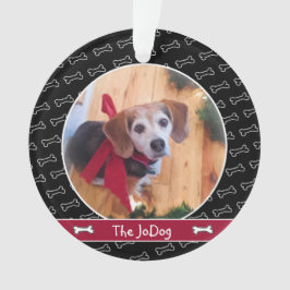 Niedlich Hunde Foto Knochen Muster Pet Ornament