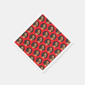 Niedlich Hunde Foto Modernes Serviette (Ecke)