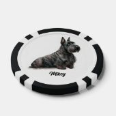 Niedlich Hunde Illustration - Scottish Terrier Pokerchips (Einzeln)